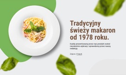 Makaron Tradycyjny Projekt Strony Internetowej