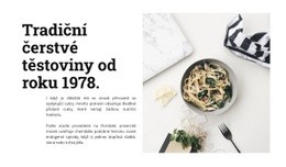 Čerstvé Těstoviny – Kreativní Víceúčelová Šablona