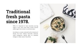 Fresh Pasta CSS Website Template