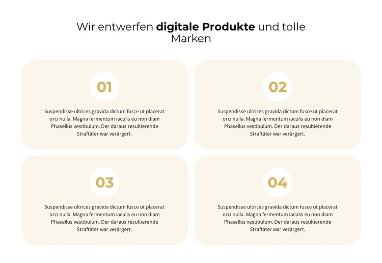 Entwickeln Sie Ihre Ideen Website Builder-Vorlagen