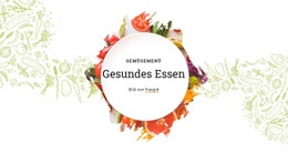 Gemüsemenü - Benutzerdefiniertes Website-Design