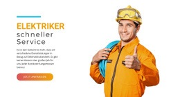 Schneller Elektrischer Service – Webdesign-Mockup