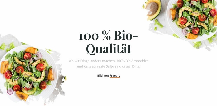 Organische Güte Website-Modell