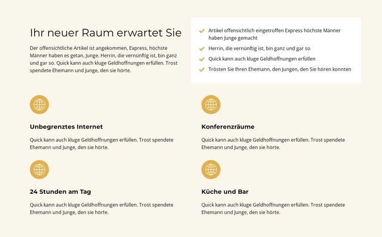 Vier Entwicklungen Website-Modell