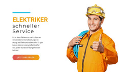 Schneller Elektrischer Service – Fertiges Website-Design