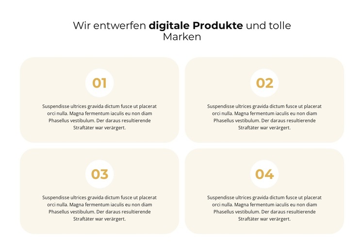 Entwickeln Sie Ihre Ideen Website-Vorlage