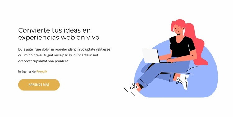 Dale la vuelta a tus ideas Plantillas de creación de sitios web