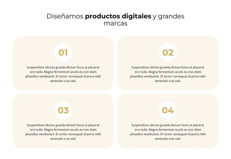 Desarrolla tus ideas Plantillas de creación de sitios web