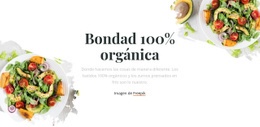 Página De Destino Premium Para Bondad Orgánica