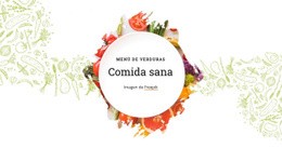 Menú De Verduras - Página De Destino De Arrastrar Y Soltar