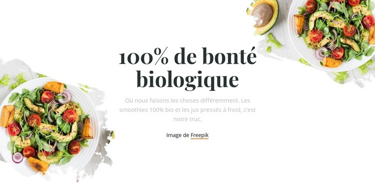 Bonté biologique Créateur de site Web HTML