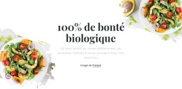 Bonté Biologique Site Web D'Une Seule Page