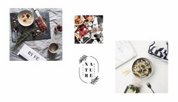 An Exclusive Website Design For Gallery With Food Photo