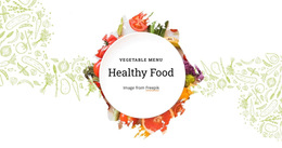 Vegetable Menu Templates Html5 Responsive Free