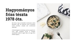 Friss Tészta – Többcélú Kreatív Sablon