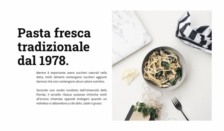 Pasta fresca Costruttore di siti web HTML