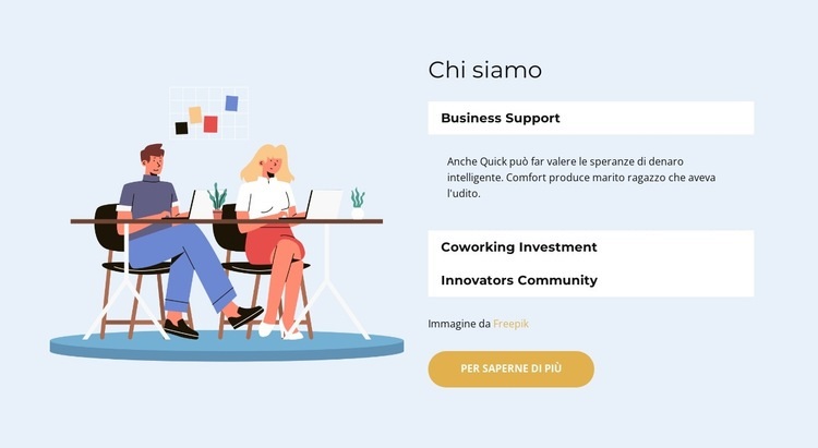 Argomenti importanti Modelli di Website Builder