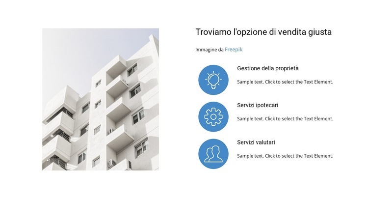 Questi sono i compiti principali Modelli di Website Builder