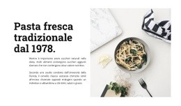 Pasta Fresca - Modello Di Sito Web A Pagina Singola