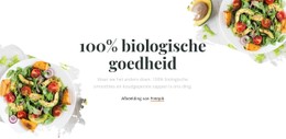 Organische Goedheid Website Met Één Pagina