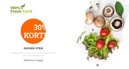 Vers En Gezond Eten CSS-Formuliersjabloon