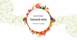 Groentemenu - Prachtige Websitebouwer