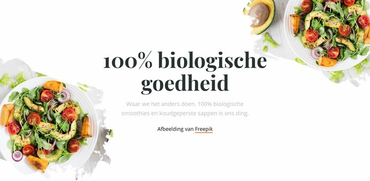 Organische goedheid Website Builder-sjablonen