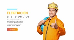 Snelle Elektrische Service - Mockup Voor Webontwerp