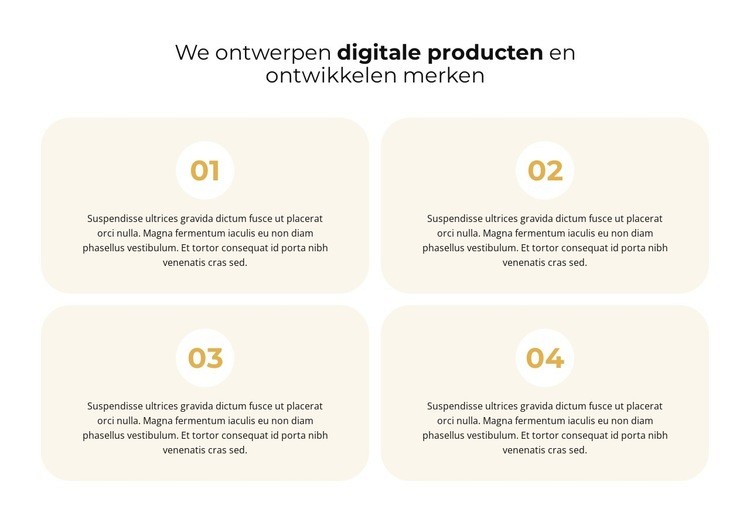 Werk je ideeën uit Website mockup