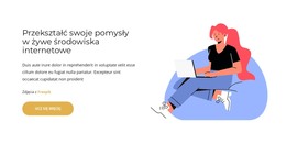 Landing HTML Dla Odwróć Swoje Pomysły