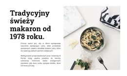 Świeży Makaron - Szablon Strony HTML