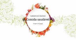 Cardápio De Vegetais - HTML Writer