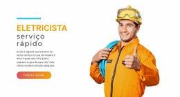 Serviço Elétrico Rápido - Maquete De Webdesign