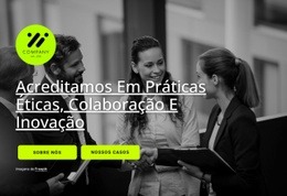 Serviços De Dados E Análises - Modelos De Design De Site