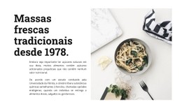 Macarrão Fresco Modelo De Site CSS