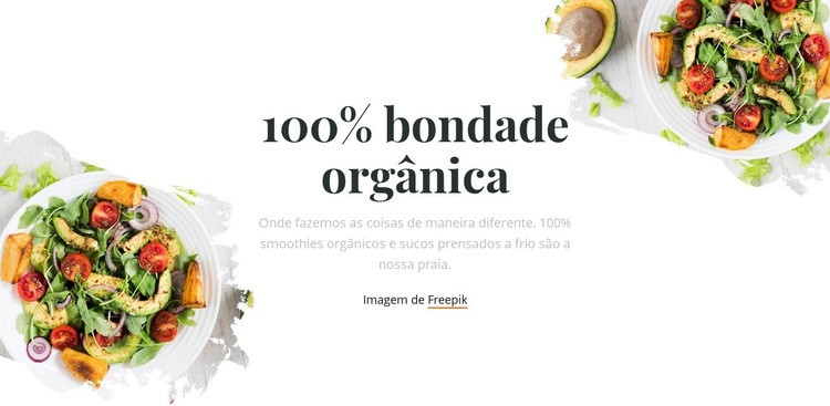 Bondade orgânica Modelo HTML5