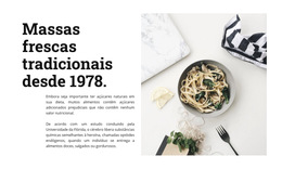 Macarrão Fresco - Modelos De Sites Pessoais