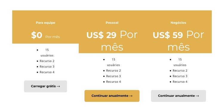 Faça uma compra Modelo de site