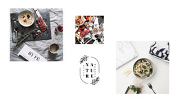 Gallery With Food Photo - Website Template