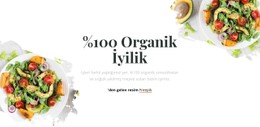 Organik Iyilik Tek Sayfalı Web Sitesi