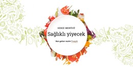 Sebze Menüsü Için Duyarlı HTML