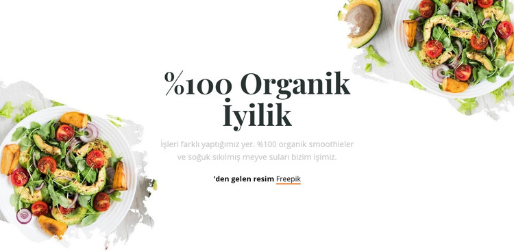 organik iyilik HTML Şablonu