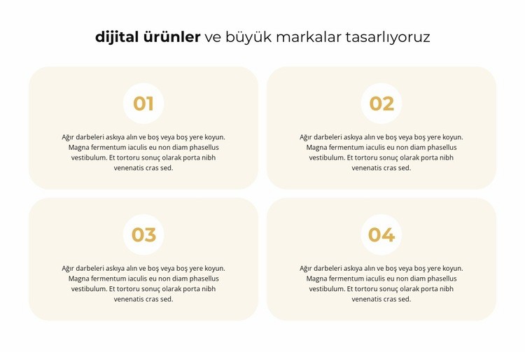 Fikirlerinizi geliştirin Html Web Sitesi Oluşturucu