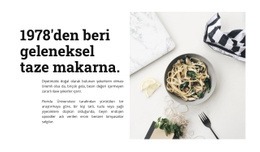 Taze Makarna - Web Modeli