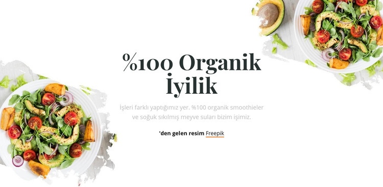 organik iyilik Web Sitesi Mockup'ı
