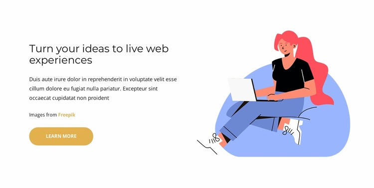 Turn your ideas around Website Builder Templates