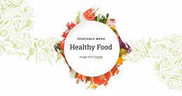 Vegetable Menu - HTML Writer