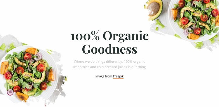 Organic goodness WordPress Website Builder