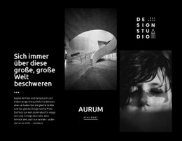 Aurum Der Modernen Kunst CSS-Websitevorlage
