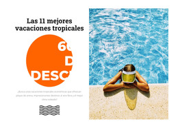 Paraíso Tropical: Plantilla De Página Web HTML